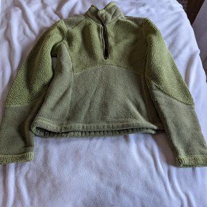 The North Face Half Zip Pullover Hoodie in Green